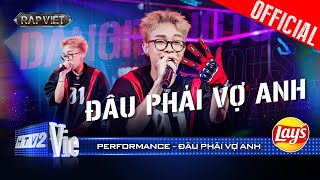 ĐÂU PHẢI VỢ ANH  Dangrangto khiến khán giả mê đét nhận về 4 NÓN VÀNG  Rap Việt 2024 Performance [upl. by Neryt614]