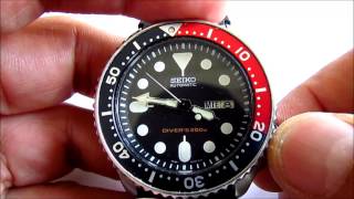 Seiko Scuba Divers Mens wristwatch automatic 200M [upl. by Vorfeld]