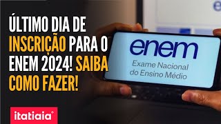 ENEM 2024 INSCRIÇÕES TERMINAM NESTA SEXTAFEIRA 14 [upl. by Vivien961]