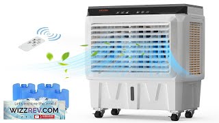 VEVOR Evaporative Air Cooler 2100 CFM 135° Oscillating Swamp Cooler with Adjustable Review [upl. by Eded485]