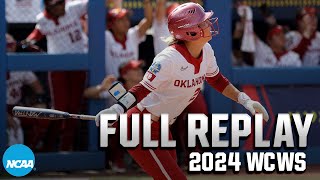 Oklahoma vs Florida 2024 Womens College World Series June 4  FULL REPLAY [upl. by Limhaj120]