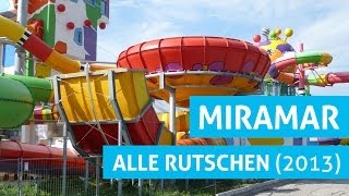 Alle Rutschen im Miramar Weinheim 2013 Version [upl. by Kirre]