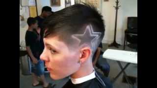 Female quotPunkquot haircut and Design as Requested by client [upl. by Schuh]