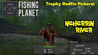 Trophy Redfin Pickerel Neherrin River  Fishing Planet [upl. by Fretwell17]