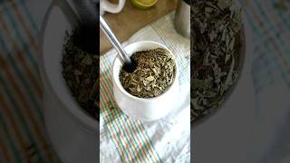 Yerba mate with mint but warm🌿🧉 yerbamate preparation preparé [upl. by Lockwood]