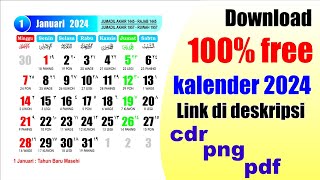 download kalender 2024 lengkap free [upl. by Akenaj]