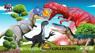 Awsome Dino Collection JW  Scorpios Rex Indominus Rex Albertosaurus Therizinosaurus Rajasaurus [upl. by Leterg907]