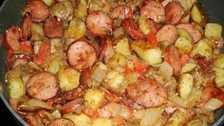 How to cook potatoes and sausage [upl. by Attenyl]