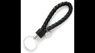 Bottega Veneta Intrecciato KeyRing Black 113539 V001D 1000 [upl. by Amena192]