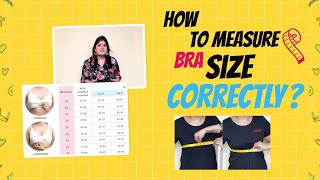 How to measure bra size correctly at home  Easy Beginners Guide [upl. by Perlman]