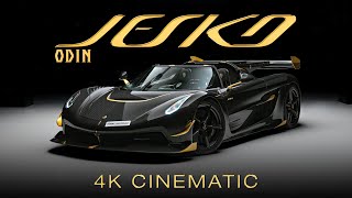 Koenigsegg Jesko Attack quotOdinquot  1600HP Hypercar covered in real GOLD 4K Cinematic [upl. by Adolf]