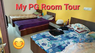 My PG Room Tour  Hyderabad stanzaliving munichhouse [upl. by Lilak851]