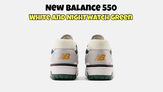 New Balance 550 White And Nightwatch Green [upl. by Gala751]