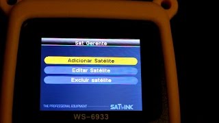 Satlink ws 6933 dvbs2 configuração Veja como adicionar satélite e tp [upl. by Brentt]