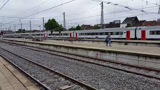 NMBSSNCB Class 18 HLE 18 no 1815 Arriving at Brussels Nord Station on 290617 [upl. by Fang]