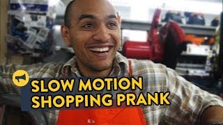 Slow Motion Shopping Prank [upl. by Marleen]