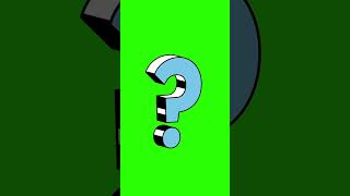 Question mark sign in Green screen questionmark greenscreen viral shorts [upl. by Rodnas807]