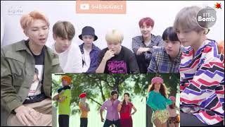 bts reaction to yevandoi nani garu song from MCA [upl. by Aerdnua]