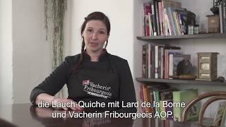 Rezept  LauchQuiche mit Vacherin Fribourgeois AOP  DE [upl. by Tterrab80]