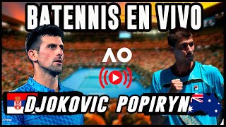 Novak Djokovic vs Alexei Popyrin  Abierto de Australia 2024  Reaccionando en vivo [upl. by Oirretno]