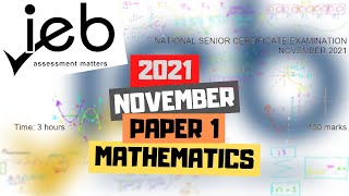 2021 november ieb maths paper 1 full memo [upl. by Liek473]