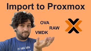 IMPORT a Virtual Machine Template OVA VMDK RAW  into Proxmox [upl. by Eleets754]