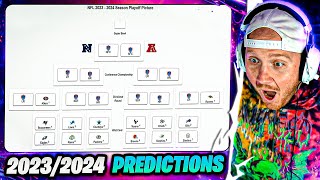 TIMTHETATMANS NFL 20232024 PLAYOFF PREDICTIONS [upl. by Allrud]