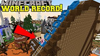 Minecraft FASTEST ROLLER COASTER EVER  HERO FAIR 1 [upl. by Gracia]