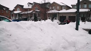 Winter Snow Storm Greater Toronto Area 2022  Mississauga Ontario Canada [upl. by Ursula]