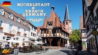 Michelstadt amp Erbach Germany  Walking Tour  2023  Town Hall 500 years [upl. by Ahsikal]