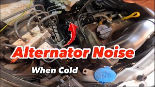 Alternator Noise when Engine is Cold  Detect Noise using sample tool [upl. by Fredenburg]