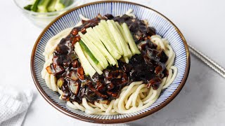 30min Easy Jajangmyeon Korean Black Bean Noodles [upl. by Guglielmo]