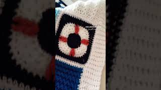 Nautical Summer Afghan  5 Different Square Options crochet [upl. by Yerxa]