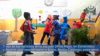 Niños reafirmaron patriotismo al recordar la Batalla del Pichincha [upl. by Rurik673]