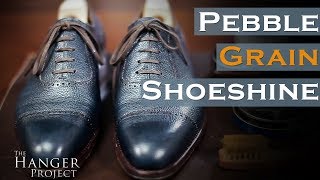 How To Shine Pebble Grain Leather Shoes [upl. by Dibri166]