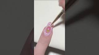 Hướng dẫn làm nail dâu tay màu hồng nhạt dễ thương 😋😋💅🏻 huongdan lamnail dâutây pink nails [upl. by Ardekal]