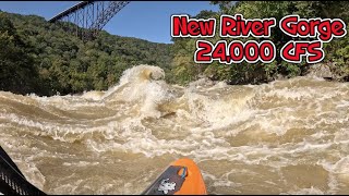 New River Gorge 102 Feet 24000 CFS [upl. by Ury]