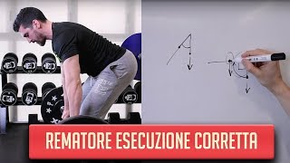 Rematore con bilanciere  Tutorial esecuzione corretta [upl. by Etyak]