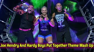 Joe Hendry And Hardy Boys Put Together Theme Mash Up At TNA Emergence [upl. by Kcyrred]