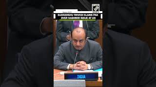 “JampK is was will remain integral part of India…” Sudhanshu Trivedi’s clear message to Pak at UN [upl. by Ayaros]