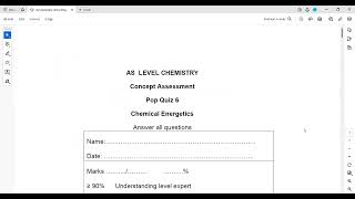 As Chem Unit 2 Pop quiz 6 part a [upl. by Vinaya]