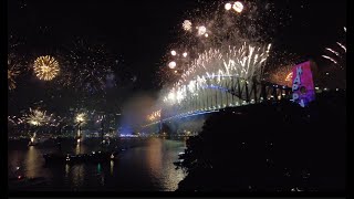 Sydney Fireworks 2023 from Kirribilli  Sydney Walking  Sydney Australia [upl. by Ekal]