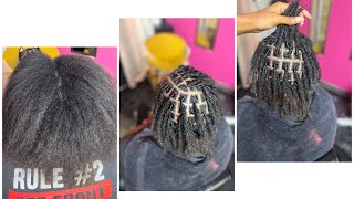 Instant Locs Straight Relaxed hair [upl. by Asserrac]