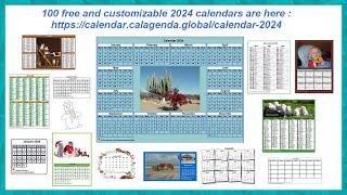 2024 calendars [upl. by Melony379]