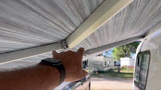 Casita Travel Trailer ExtendRetract Awning casitatraveltrailer [upl. by Alejna]