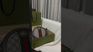 Unboxing my Gucci Ophidia mini GG round shoulder bag [upl. by Mariandi]