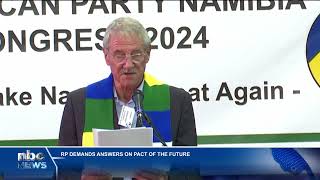 RP President Henk Mudge criticises government and UN over quotPact of the Futurequot  nbc [upl. by Narual]