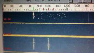 KP4AO Arecibo EME JT65B in KP20KF using a 10element yagi [upl. by Mixie]