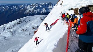 Gefährlichste SkiAbfahrt der Alpen Le Tunnel in Alpe dHuez ⚠️ [upl. by Concepcion]