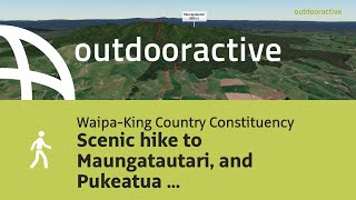 Flyover video Scenic hike to Maungatautari and Pukeatua on November 6 2024 [upl. by Eldnar185]